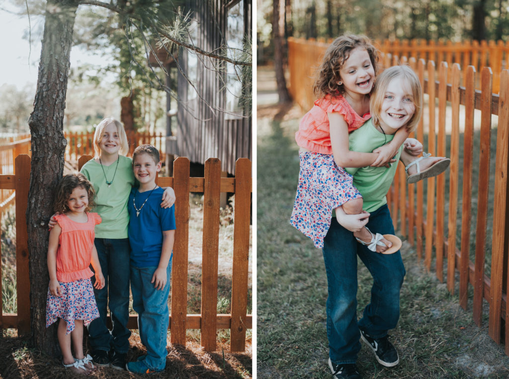 siblings horseplay