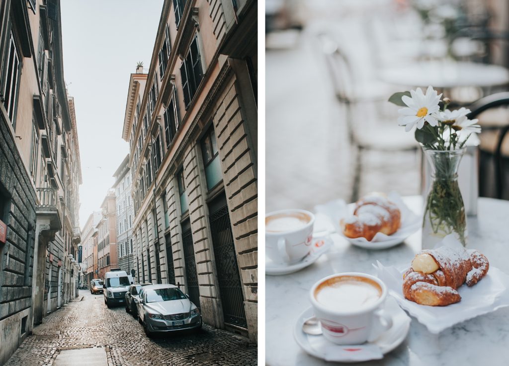 Italian street and breakfast